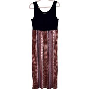 Rachel Zoe Maxi Dress Womens Large Sleeveless Multicolor Aztec Print